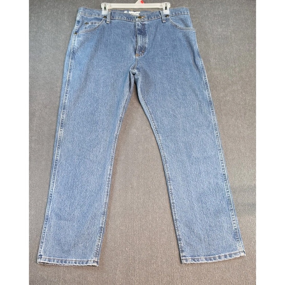 Wrangler Mens COOL VANTAGE 47 Regular Fit Denim Blue Jeans 38 x 30 - 47MCVLS